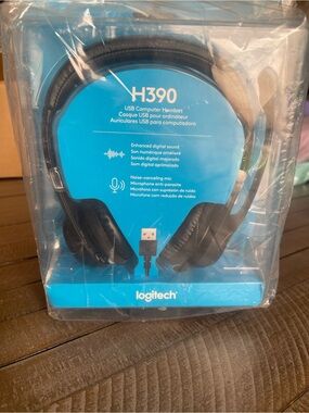 Logitech H390 USB Headset - Black